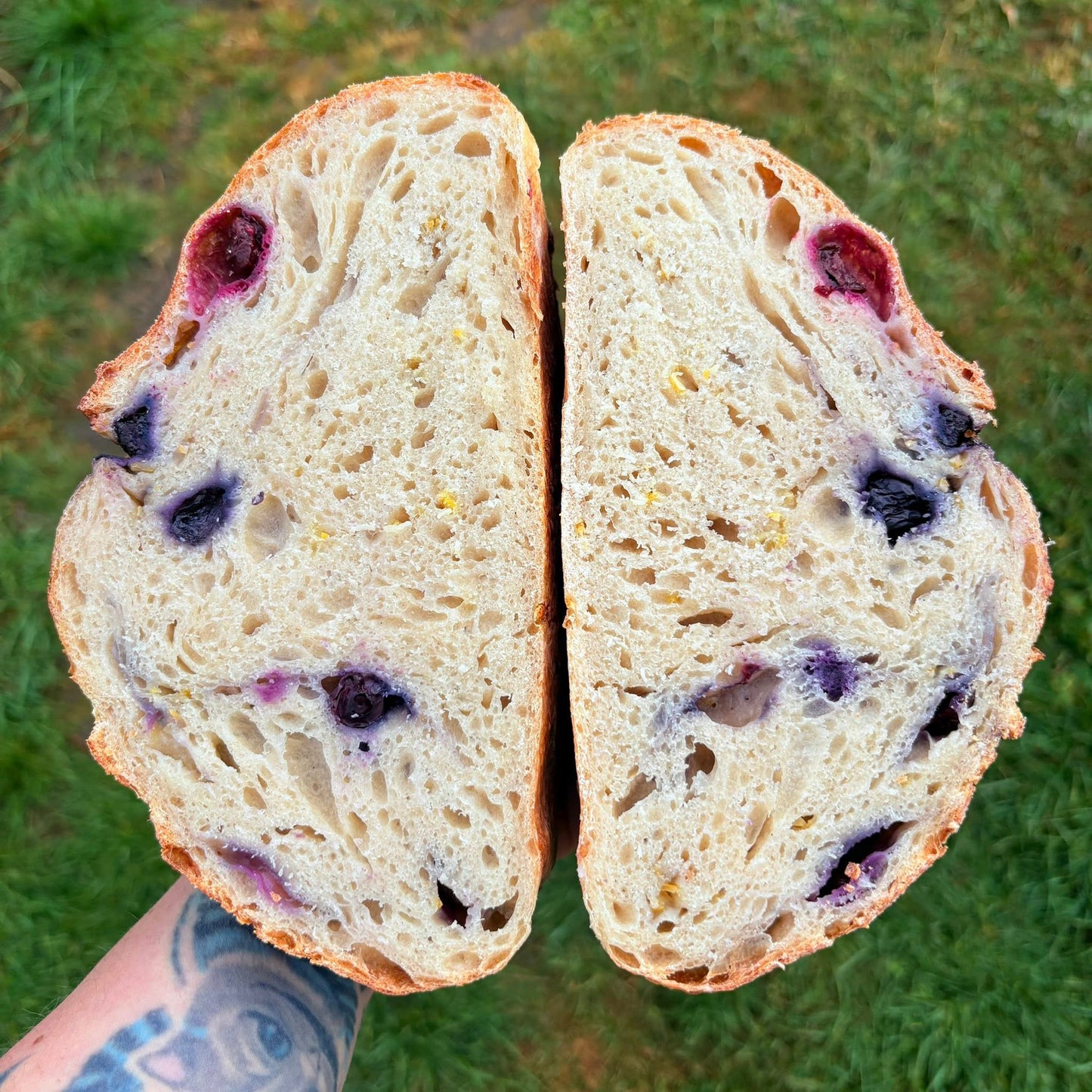 Lemon and Blueberry Sourdough