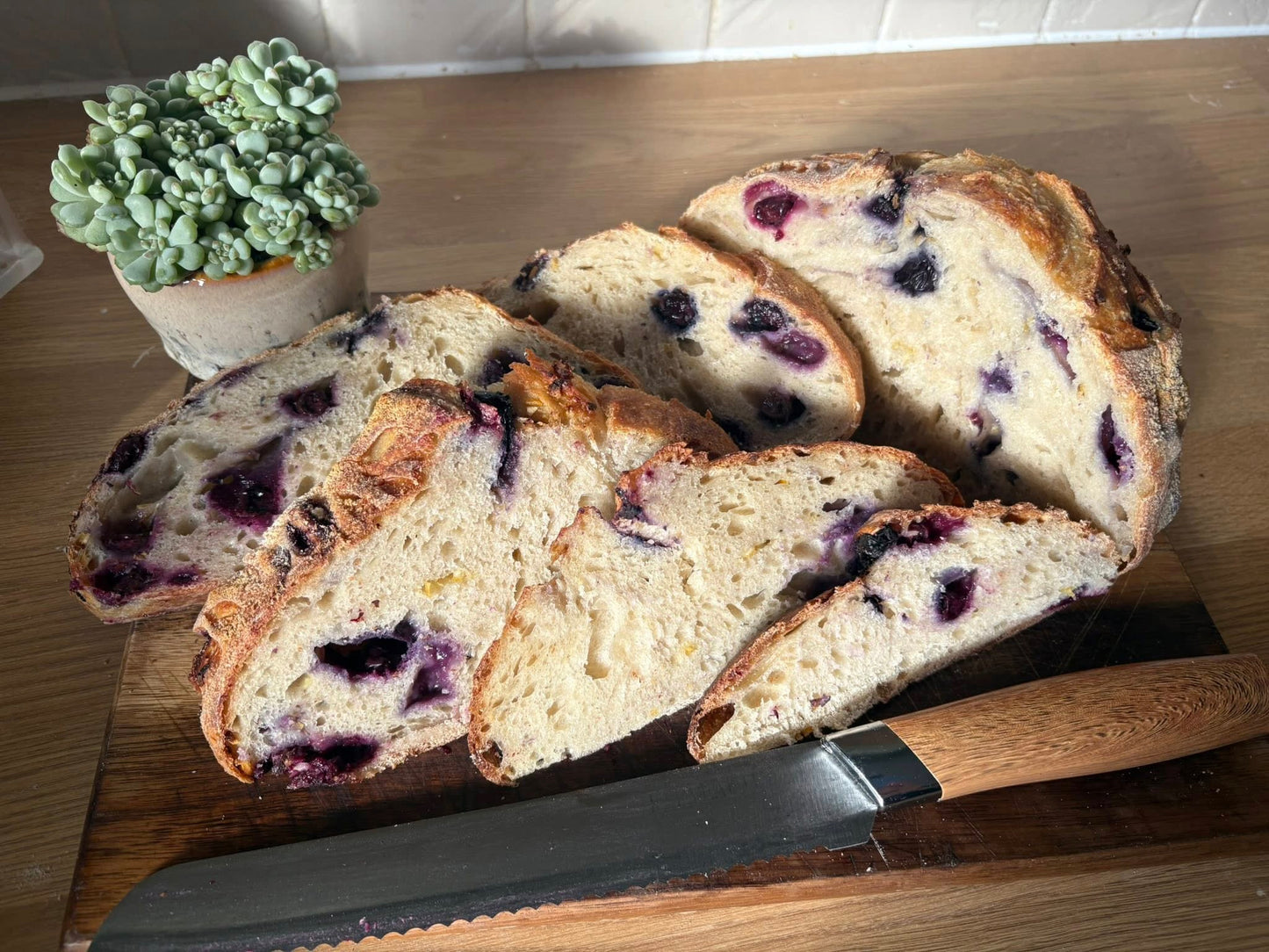 Lemon and Blueberry Sourdough